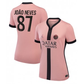 Paris Saint-Germain Joao Neves #87 Replika Tredjetrøje Dame 2024-25 Kortærmet